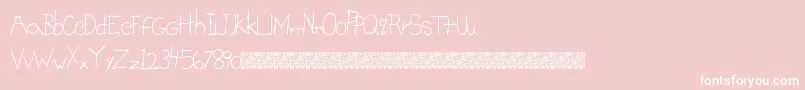 BrightSigns Font – White Fonts on Pink Background
