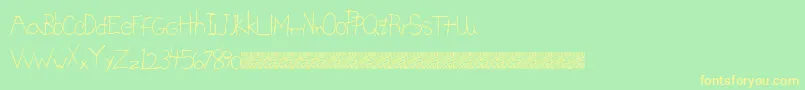 BrightSigns Font – Yellow Fonts on Green Background