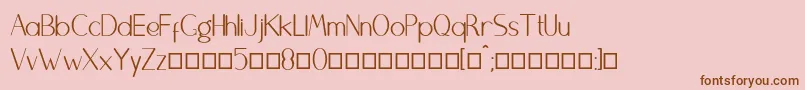 Brightydfn Font – Brown Fonts on Pink Background