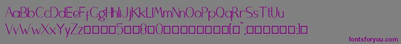 Brightydfn Font – Purple Fonts on Gray Background