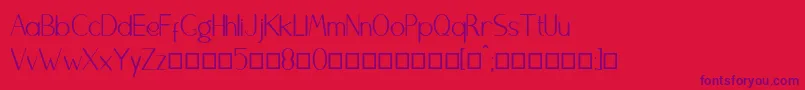 Brightydfn Font – Purple Fonts on Red Background