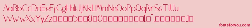 Brightydfn Font – Red Fonts on Pink Background