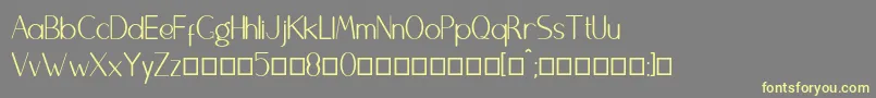 Brightydfn Font – Yellow Fonts on Gray Background