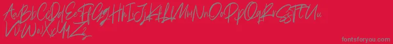 More about Briliantine Script Demo Font Briliantine Script Demo Font – Gray Fonts on Red Background