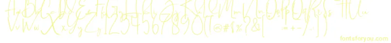 Brilliant signature  regular Font – Yellow Fonts