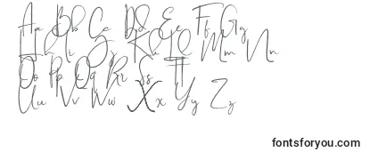 Czcionka Brilliant signature  regular