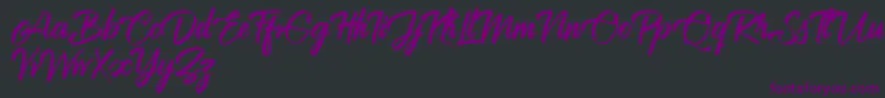 Brilliantte Personal Use Only Font – Purple Fonts on Black Background