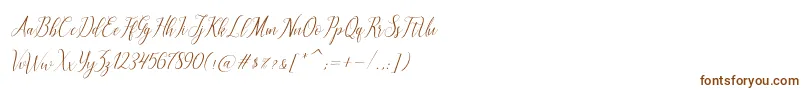 Шрифт brillyo  reguler – коричневые шрифты