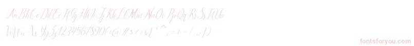 Шрифт brillyo  reguler – розовые шрифты