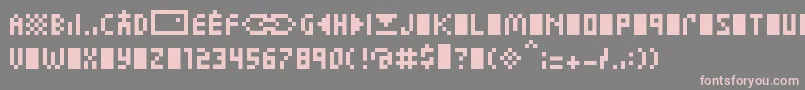 ZuptypeCcc Font – Pink Fonts on Gray Background