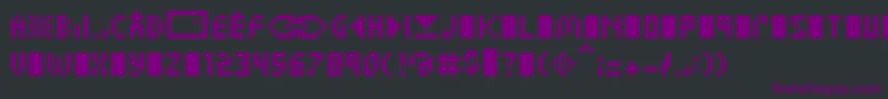 Шрифт ZuptypeCcc – фиолетовые шрифты на чёрном фоне