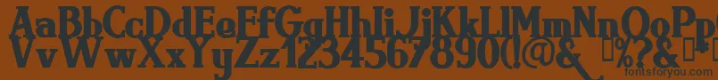 BRIMB    Font – Black Fonts on Brown Background