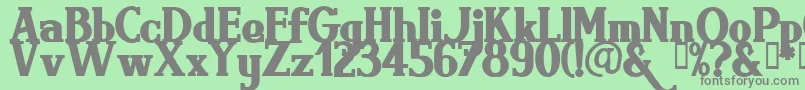 BRIMB    Font – Gray Fonts on Green Background