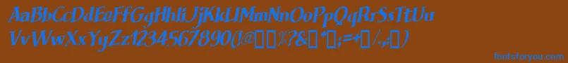 BRIMFI   Font – Blue Fonts on Brown Background