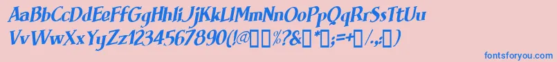 BRIMFI   Font – Blue Fonts on Pink Background