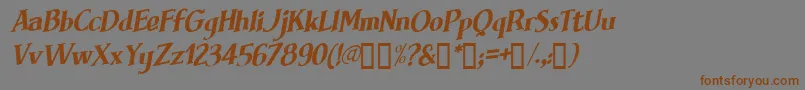BRIMFI   Font – Brown Fonts on Gray Background