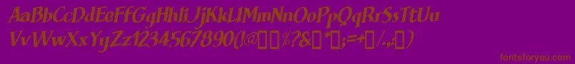BRIMFI   Font – Brown Fonts on Purple Background