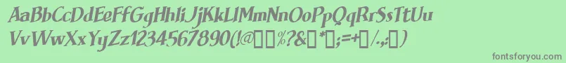 BRIMFI   Font – Gray Fonts on Green Background