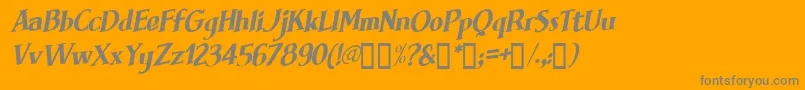 BRIMFI   Font – Gray Fonts on Orange Background