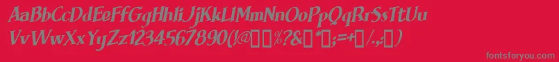 BRIMFI   Font – Gray Fonts on Red Background