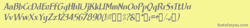 BRIMFI   Font – Gray Fonts on Yellow Background