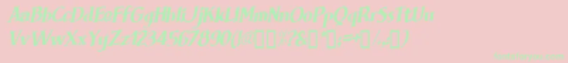 BRIMFI   Font – Green Fonts on Pink Background