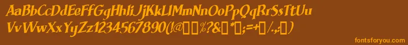 BRIMFI   Font – Orange Fonts on Brown Background