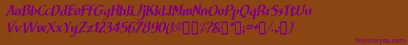 BRIMFI   Font – Purple Fonts on Brown Background