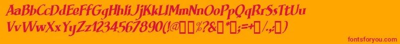 BRIMFI   Font – Red Fonts on Orange Background