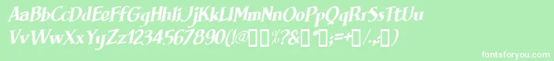 BRIMFI   Font – White Fonts on Green Background