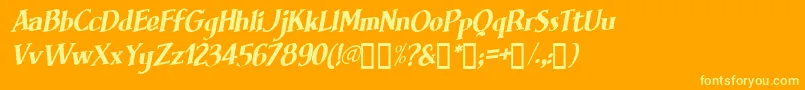 BRIMFI   Font – Yellow Fonts on Orange Background
