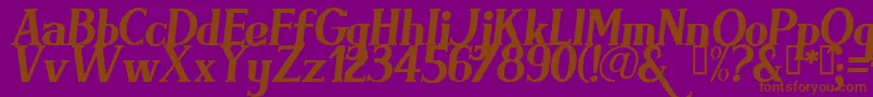 BRIMI    Font – Brown Fonts on Purple Background