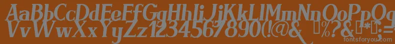 BRIMI    Font – Gray Fonts on Brown Background