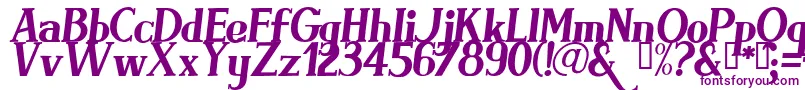 フォントBRIMI    – 紫色のフォント
