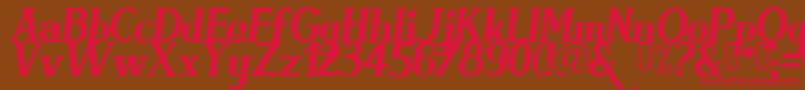 BRIMI    Font – Red Fonts on Brown Background
