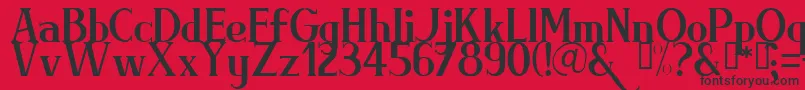 BRIML    Font – Black Fonts on Red Background