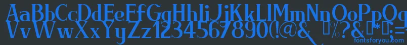 BRIML    Font – Blue Fonts on Black Background