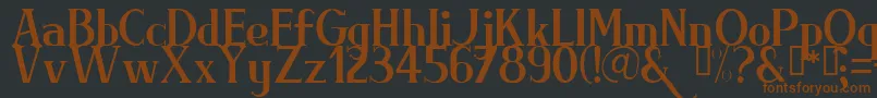 BRIML    Font – Brown Fonts on Black Background