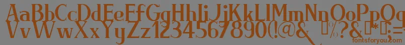 BRIML    Font – Brown Fonts on Gray Background