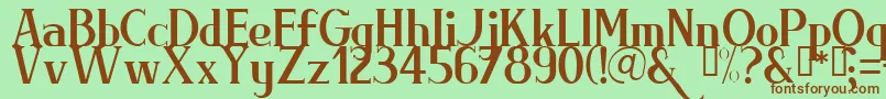 BRIML    Font – Brown Fonts on Green Background