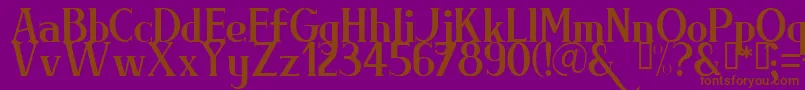 BRIML    Font – Brown Fonts on Purple Background