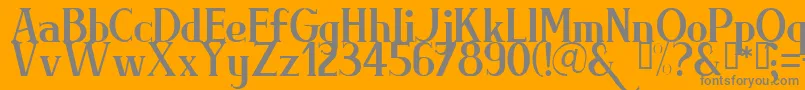 BRIML    Font – Gray Fonts on Orange Background