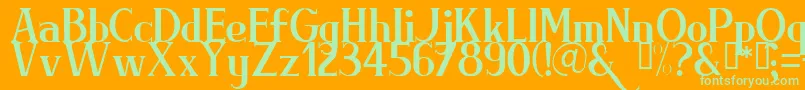 BRIML    Font – Green Fonts on Orange Background