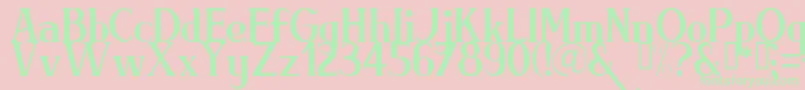 BRIML    Font – Green Fonts on Pink Background