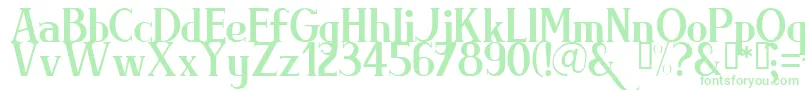 BRIML    Font – Green Fonts on White Background