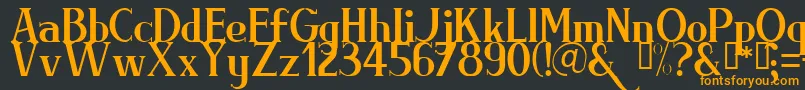 BRIML    Font – Orange Fonts on Black Background