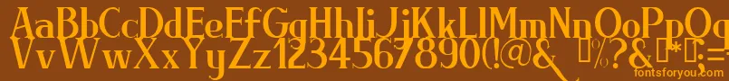 BRIML    Font – Orange Fonts on Brown Background