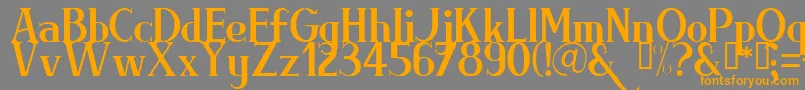 BRIML    Font – Orange Fonts on Gray Background