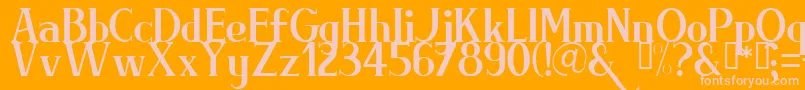 BRIML    Font – Pink Fonts on Orange Background