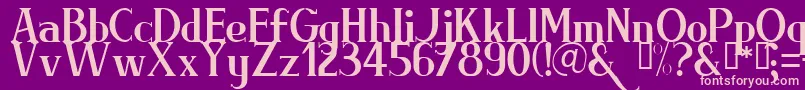 BRIML    Font – Pink Fonts on Purple Background